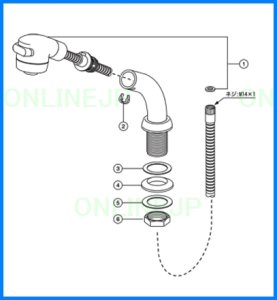 画像1: A-2001-1/N88【LIXIL INAX】　シャワーセット ASSY (1)