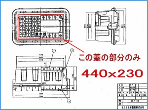 画像1: 日ノ出　メーターボックスNCP-25の蓋　440ｘ230 フレッシュブルー (1)