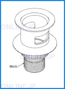 画像1: TH5F0025【TOTO】排水金具ユニット 旧5F000025 (1)