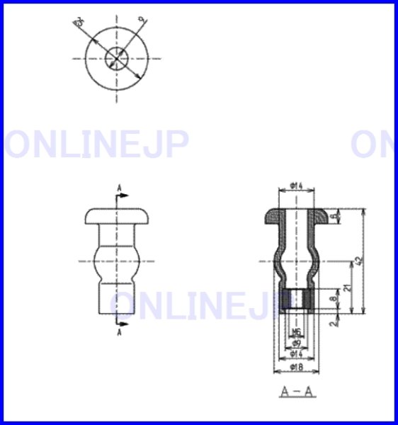画像1: HH05196  ゴムブッシュ 【TOTO】 (1)