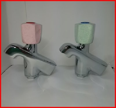 画像3: 湯屋カラン 自閉式　ＮＷＰカラン　＊ハンドルは回さず押して吐水タイプ (3)