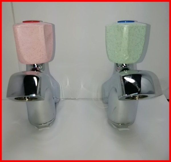 画像5: 【自閉式】NWPカラン 湯屋カラン 銭湯・温泉・サウナ用 節水蛇口　＊ハンドルは回さず押して吐水タイプ (5)