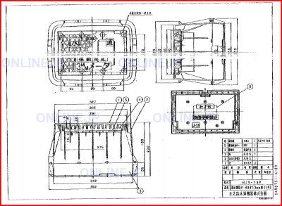 画像1: HJT-13P 東京都型メーターます　１３ミリ用蓋のみ【日之出】 (1)
