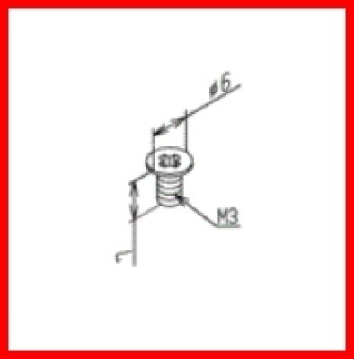 画像2: TH61179M  皿小ねじM3×7【TOTO】 (2)