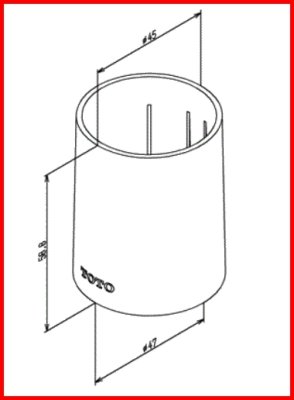 画像2: TH95081  本体カバー【TOTO】 (2)
