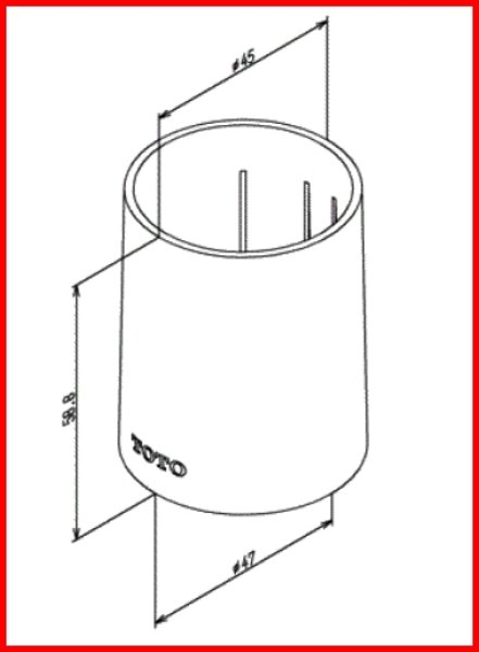 画像2: TH95081  本体カバー【TOTO】 (2)