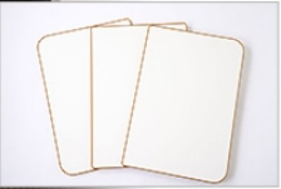 画像1: 75x120mm（蓋サイズ　73ｘ118）エッジブラウン　 冷めにくーい　ふろふた　3枚蓋　 (1)