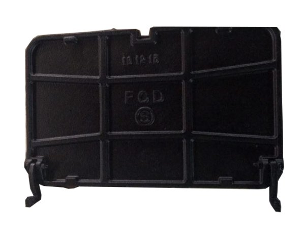 画像2: メーターBOX　蓋のみ 鋳鉄製　364x224    HCP-20B-FUTA　【旧　日之出】 (2)