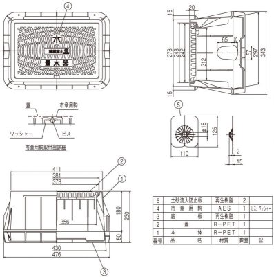 画像2: M-20BTLR/VS LB MCグリーン メーターボックス(一般型、口径20mm、ビッグタイプ) -ミクニプラスチックス (2)