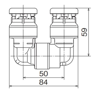 画像2: TP7L52-13P 樹脂製テストプラグ 回転エルボ  【オンダ製作所】 (2)