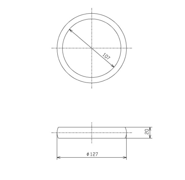 画像1: TH633-3  Pシールガスケット【TOTO】 (1)