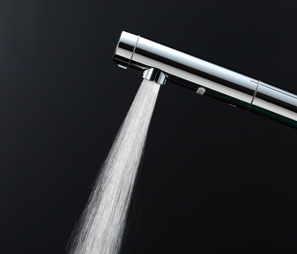 画像2: TKS05305JA　台付シングル混合水栓（エコシングル、ハンドシャワー）【TOTO】　旧品番 TKS05305J　 キッチン用水栓 (2)