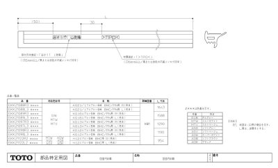 画像1: EKK21088R3  KG21／17エプロン目地R【TOTO】　 (1)