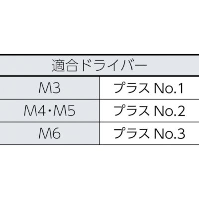 画像3: B43-0535 TRUSCO トラス頭タッピングねじ ステンレス M5X35 20本入 【トラスコ中山(株)】 (3)