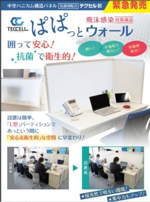 画像3: ぱぱっとウォール　L型　W1200用 　PPW 【東栄管機】 (3)