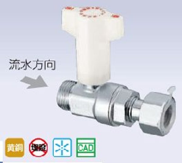 画像2: CB20型　 逆止弁付ボールバルブ Gねじ×ナット付アダプター【株式会社 オンダ製作所】 (2)