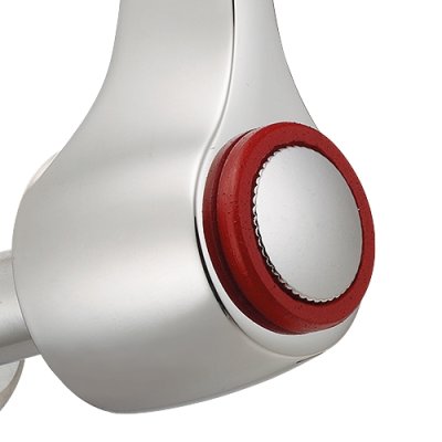 画像3: 724-735-13QR　 厨房用左ハンドル立形自在水栓 【株式会社カクダイ】 (3)