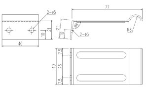 画像1: 【LIXIL　INAX】浴槽プロンの固定金具　EK-34-SET (1)