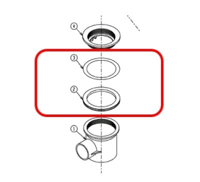 画像2: PWH50097  コート付きＵ字パッキン【TOTO】 (2)