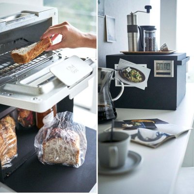 画像7: 【1台限り】キッチン パン収納 タワーシリーズ  ブレッドケース タワー tower【山崎実業】 (7)