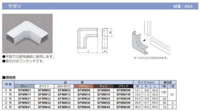 画像2: SFMM43 　マガリ 　ニュー・エフモール　ミルキーホワイト  マサル工業 (2)