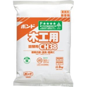 画像1: ボンド CH38  酢酸ビニル樹脂系エマルジョン形接着剤　 3kg 6袋　【コニシ】 (1)