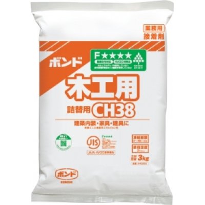 画像1: ボンド CH38  酢酸ビニル樹脂系エマルジョン形接着剤　 3kg 6袋　【コニシ】 (1)