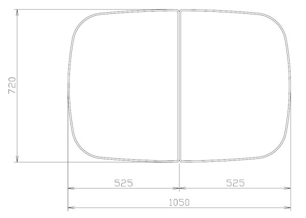 画像1: 40666556  フロフタMT-12WN　　風呂フタ（2枚組）【タカラスタンダード】 (1)