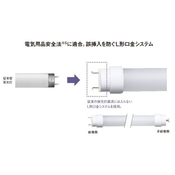 画像2: LDL40SN1925K ４０Ｗ型直管LEDランプ　　2500 lmタイプ：昼白色（5000K）LDL40S・N／19／25-K　【PANASONIC】 (2)