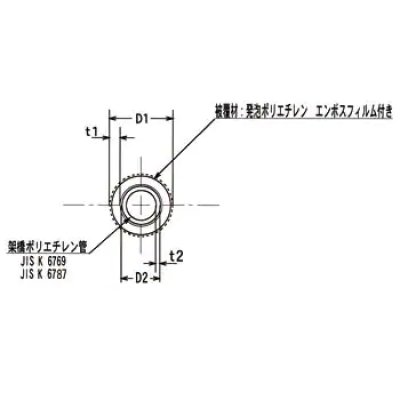 画像2: CP1350T5 エクシードパイプ 架橋ポリエチレン管 13X50M(5mm被覆) (2)