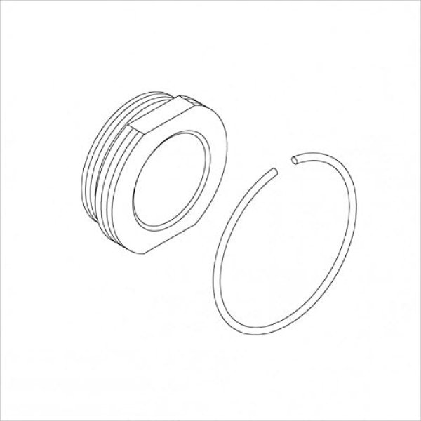 画像1: ZK1D180F KVK  切替弁ナットセット (1)