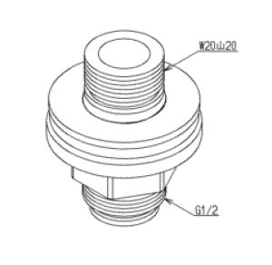 画像1: TH5G0186【TOTO】  ホース継手ユニット　旧5G000014⇒新5G000186 (1)