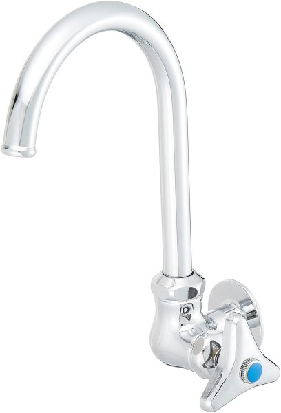 画像1: 7080　横形スワン水栓 13【株式会社カクダイ】 (1)