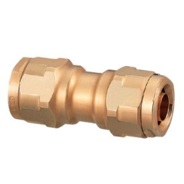 画像1: WJ3-13-S　オンダ製作所　ダブルロックジョイント　ソケット　共用　黄銅 (1)