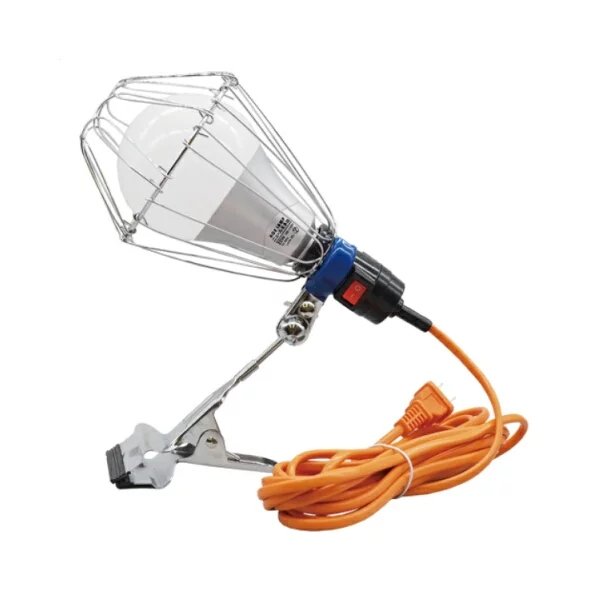 画像1: LA-2205A-LED　LED電球付きクリップランプ　ニュールミネα (1)