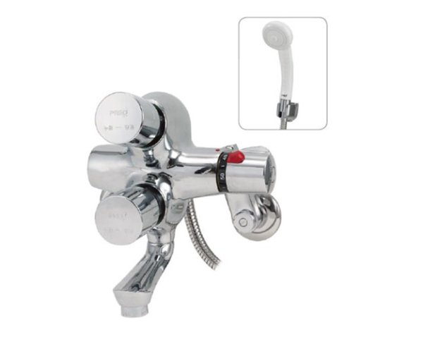画像5: PS7001  オートストップ（自閉式）シャワー水栓【PREO プレオ】大浴場向け (5)