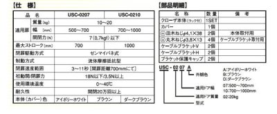 画像4: USC-0210  アケピタ　157-075　【日東 】 軽量後付引戸クローザー　 (4)