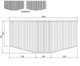画像1: GYB32100158E  風呂フタRL  700x1500切欠AF 【江本工業】 (1)
