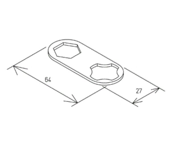 画像2: TCM3231  工具（締付用）旧D29010ZR【TOTO】 (2)