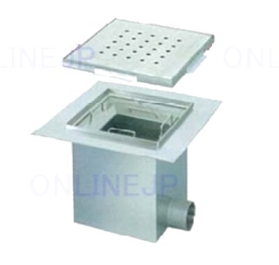 画像2: ST-30 厨房用バスケット枡 標準蓋(SUS平板パンチング)【ホーコス】　　 (2)