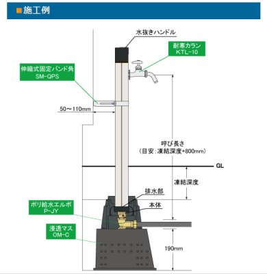 画像2: D-X3 不凍水栓柱 D-X キューブIII 【竹村製作所】 (2)