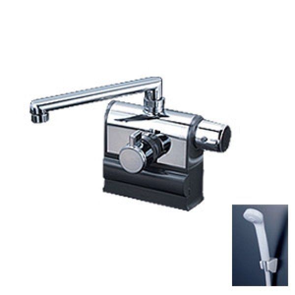 画像1: KF3008(L,R)【KVK】可変ピッチ 85・100・120mm対応　デッキ形サーモスタット式シャワー　 (1)