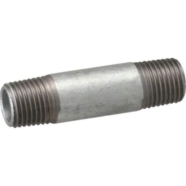 画像1: ◎鋼管　（鉄管）　長ニップル　GP 長NI 50A (1)