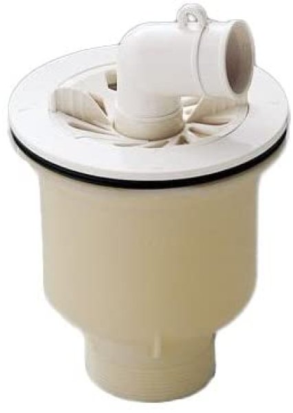 画像1: PJ2009NW 洗濯パン用縦引き排水トラップ　【TOTO】 (1)