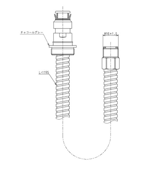 画像1: TH501-3R  ホースユニットセット【TOTO】　旧9C2126 (1)