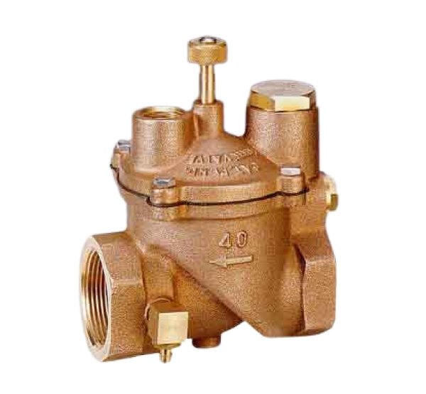 画像1: D50-S-1【兼工業 KKK】定水位弁ストレ－ト型（ボールタップ付） (1)