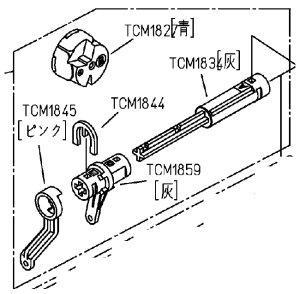 画像1: TCM1860 　旧D48150Z レバー組品【TOTO】 (1)