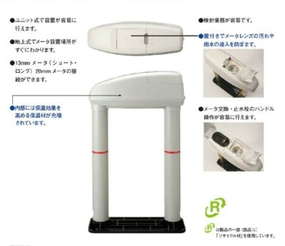 画像2: MB-13U MB-20U 地上式量水器ボックス　ユニット式【前澤化成工業】 (2)