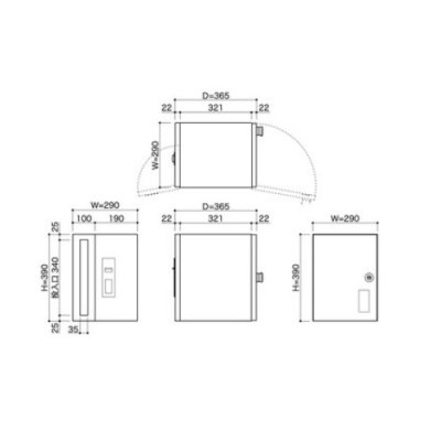 画像3: 宅配ポスト1433シリーズ　249-785【杉田エース ACE】 (3)