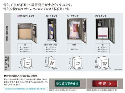 画像2: CTNR4040 戸建住宅用宅配ボックス コンボ コンパクトタイプ【PANASONIC】 (2)
